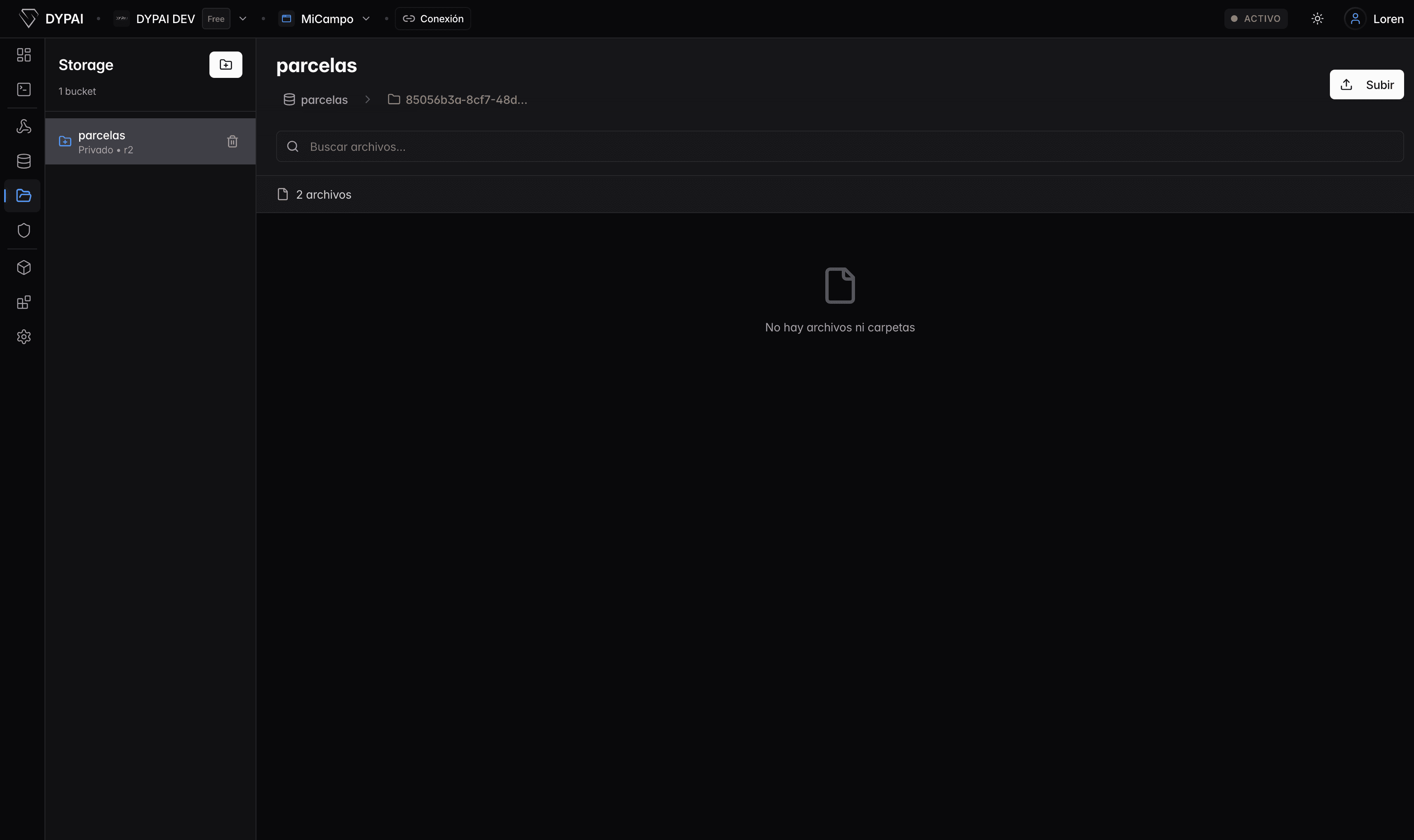 DYPAI storage bucket manager
